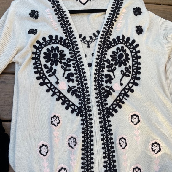 JOHNNY WAS - THE BELLA DRAPE SILK AND CASHMERE CARDIGAN, LIKE NEW! Size S - Picture 7 of 7